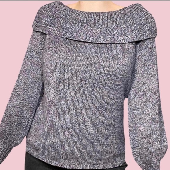 Off-The-Shoulder Knit Sweater - Picture 4 of 9
